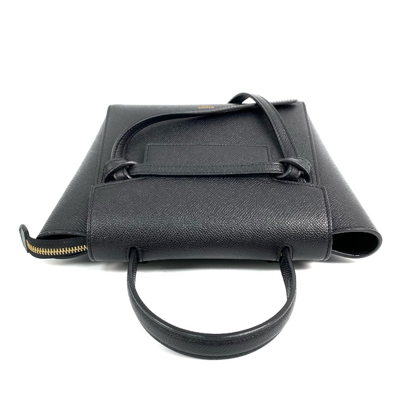 △ Celine 思琳 Nano Belt Bag Black Calfskin 2Way Bag 黑色小牛皮兩用袋 -267001539-6