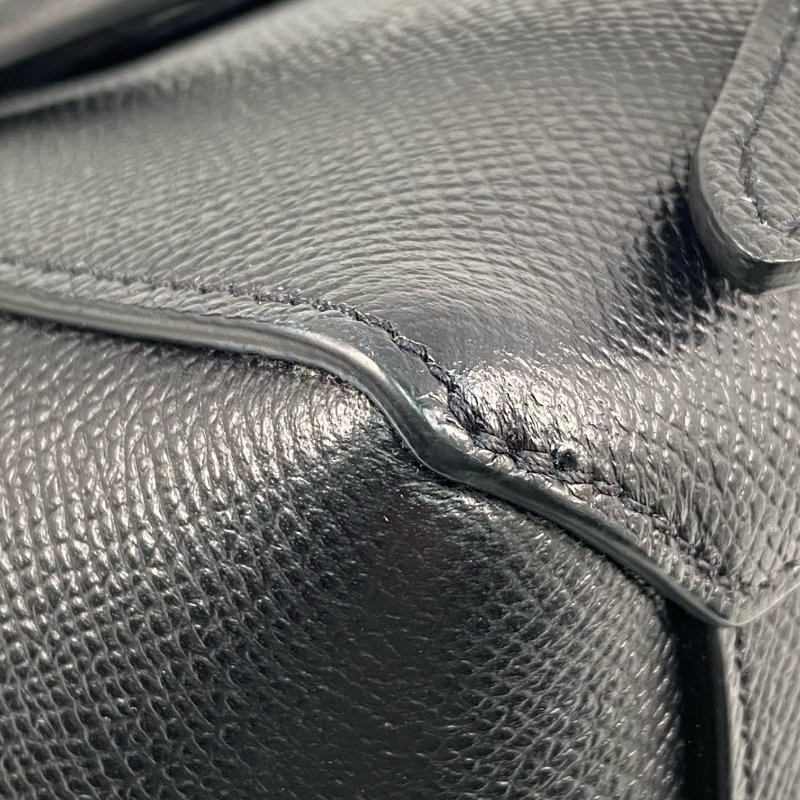 △ Celine 思琳 Nano Belt Bag Black Calfskin 2Way Bag 黑色小牛皮兩用袋 -267001539-8