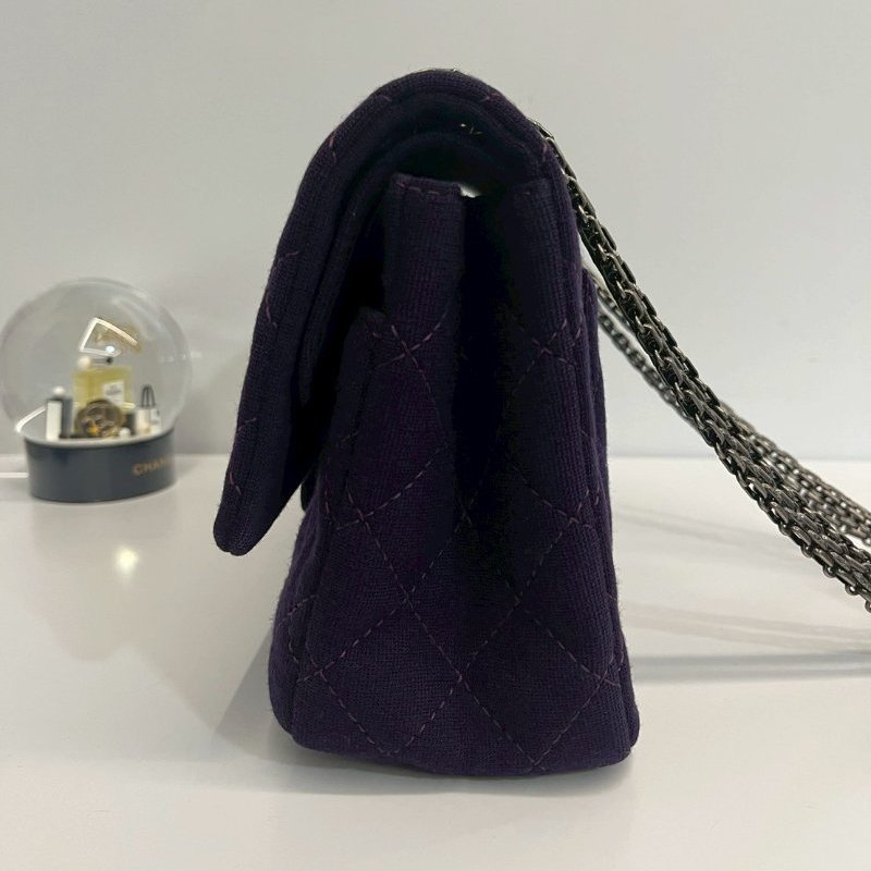 Chanel 2.55 中號 斜背包 複古銀釦-3