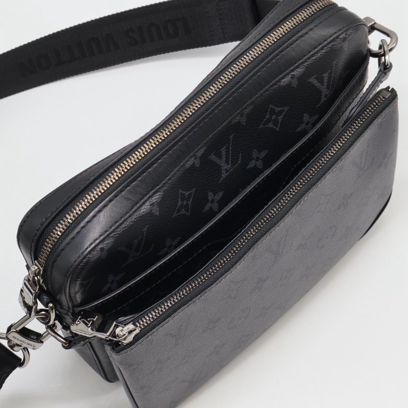 LOUIS VUITTON Trio三合一黑武士郵差包-4