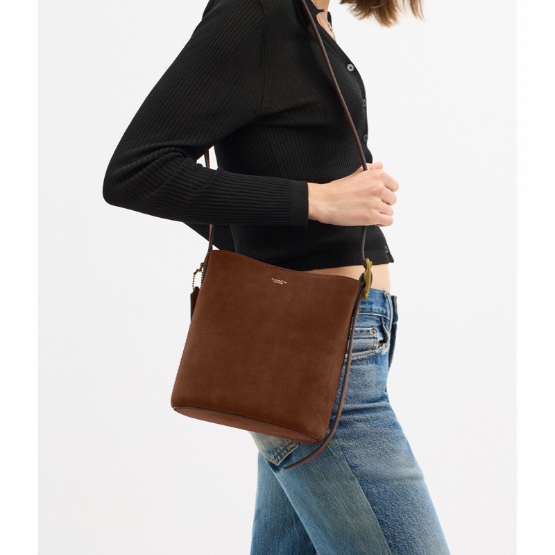 Coach 女士 BLEECKER 水桶包 21均碼碼21cm*12cm*21.5cm-5