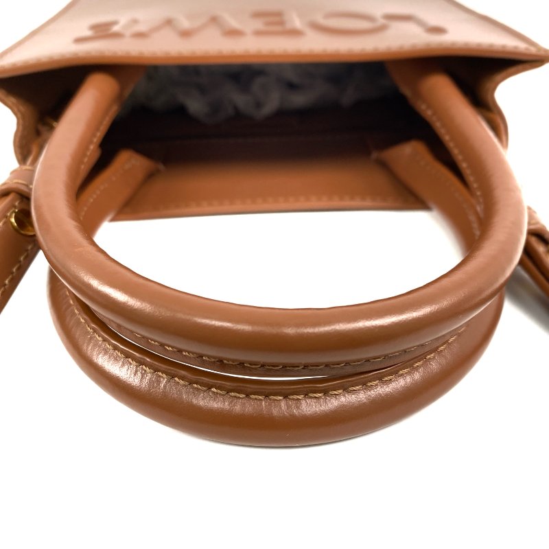 △ Loewe 羅意威 Brown Calfskin 2Way Bag 啡色小牛皮兩用袋 -267001428-6