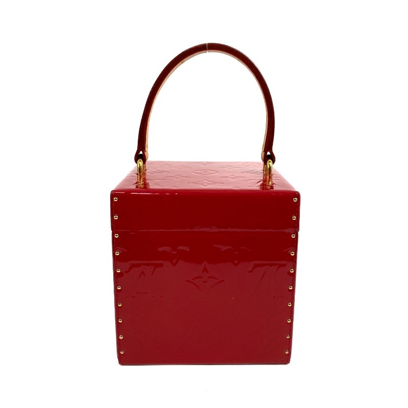△ Louis Vuitton 路易威登 Bleecker Box Red Patent Leather Monogram 2way Bag M52464 紅色漆皮經典花紋兩用袋 M52464 -267001115-2