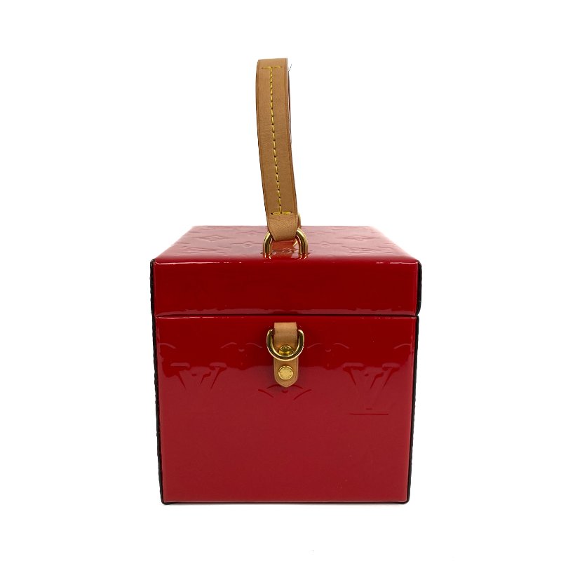 △ Louis Vuitton 路易威登 Bleecker Box Red Patent Leather Monogram 2way Bag M52464 紅色漆皮經典花紋兩用袋 M52464 -267001115-4