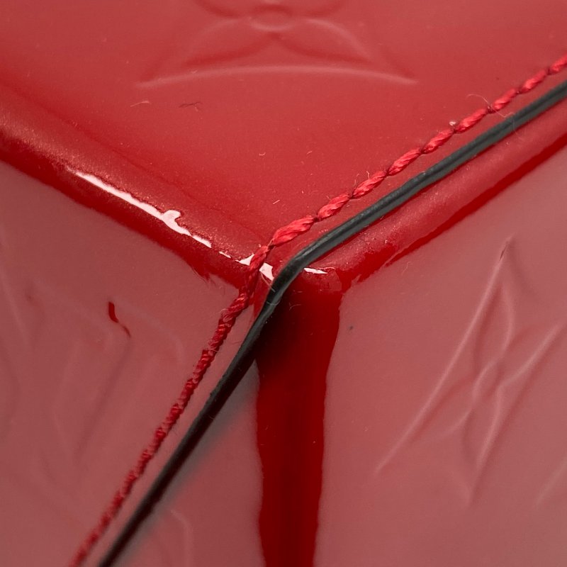 △ Louis Vuitton 路易威登 Bleecker Box Red Patent Leather Monogram 2way Bag M52464 紅色漆皮經典花紋兩用袋 M52464 -267001115-9