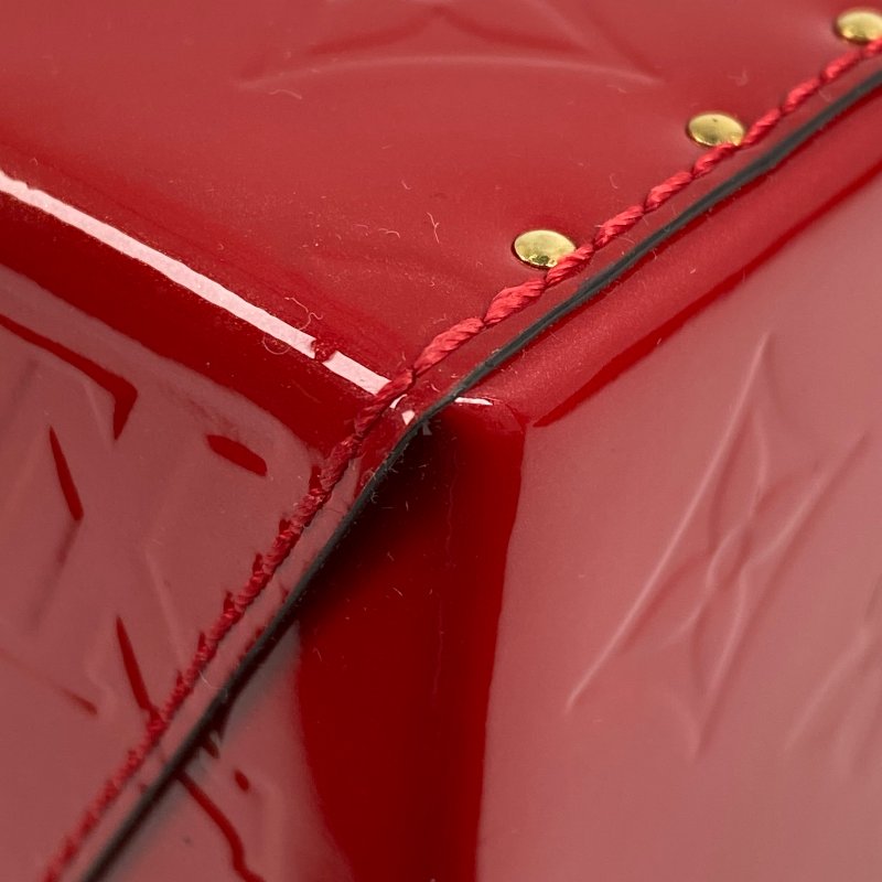 △ Louis Vuitton 路易威登 Bleecker Box Red Patent Leather Monogram 2way Bag M52464 紅色漆皮經典花紋兩用袋 M52464 -267001115-11