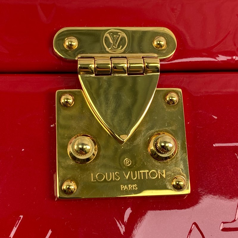 △ Louis Vuitton 路易威登 Bleecker Box Red Patent Leather Monogram 2way Bag M52464 紅色漆皮經典花紋兩用袋 M52464 -267001115-12