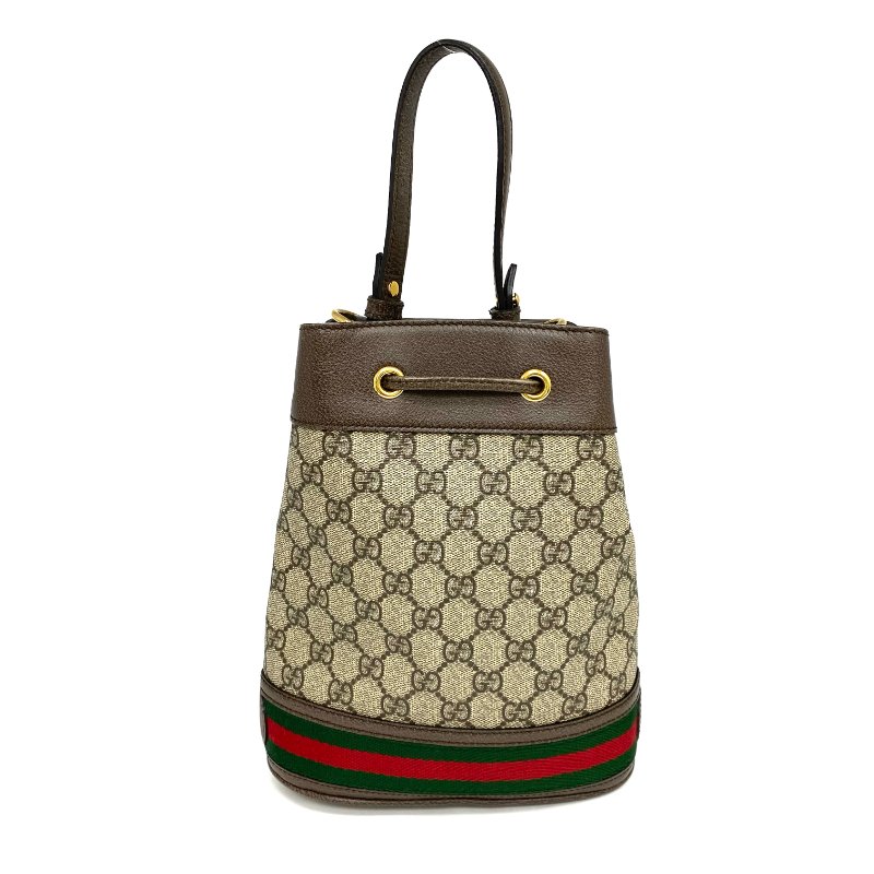 ☆ Gucci 古馳 Brown Beige Coated Canvas GG Monogram 2 Way Bag 啡色米色塗層帆布GG經典花紋兩用袋 - 267001433-1