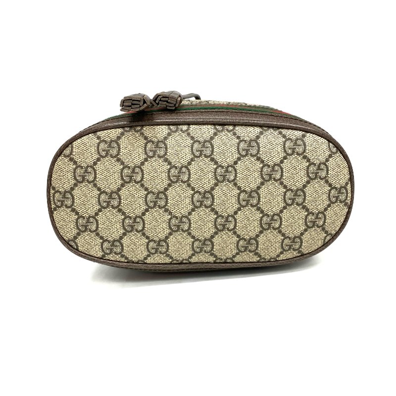 ☆ Gucci 古馳 Brown Beige Coated Canvas GG Monogram 2 Way Bag 啡色米色塗層帆布GG經典花紋兩用袋 - 267001433-7