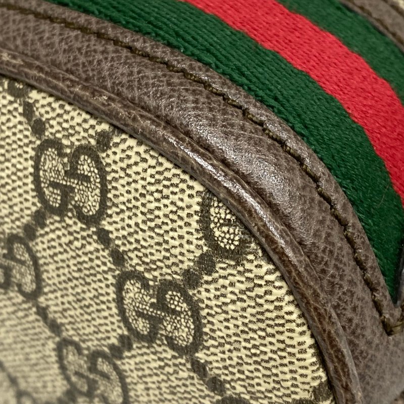 ☆ Gucci 古馳 Brown Beige Coated Canvas GG Monogram 2 Way Bag 啡色米色塗層帆布GG經典花紋兩用袋 - 267001433-10