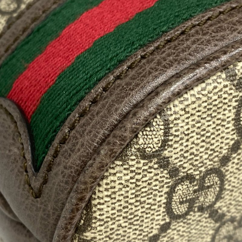 ☆ Gucci 古馳 Brown Beige Coated Canvas GG Monogram 2 Way Bag 啡色米色塗層帆布GG經典花紋兩用袋 - 267001433-11