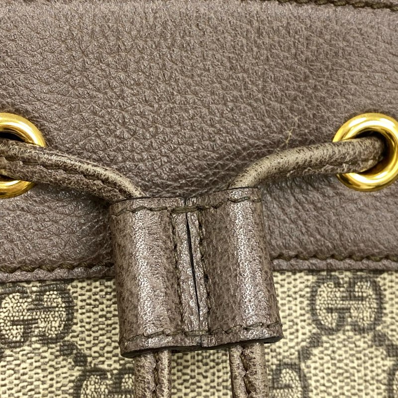 ☆ Gucci 古馳 Brown Beige Coated Canvas GG Monogram 2 Way Bag 啡色米色塗層帆布GG經典花紋兩用袋 - 267001433-12