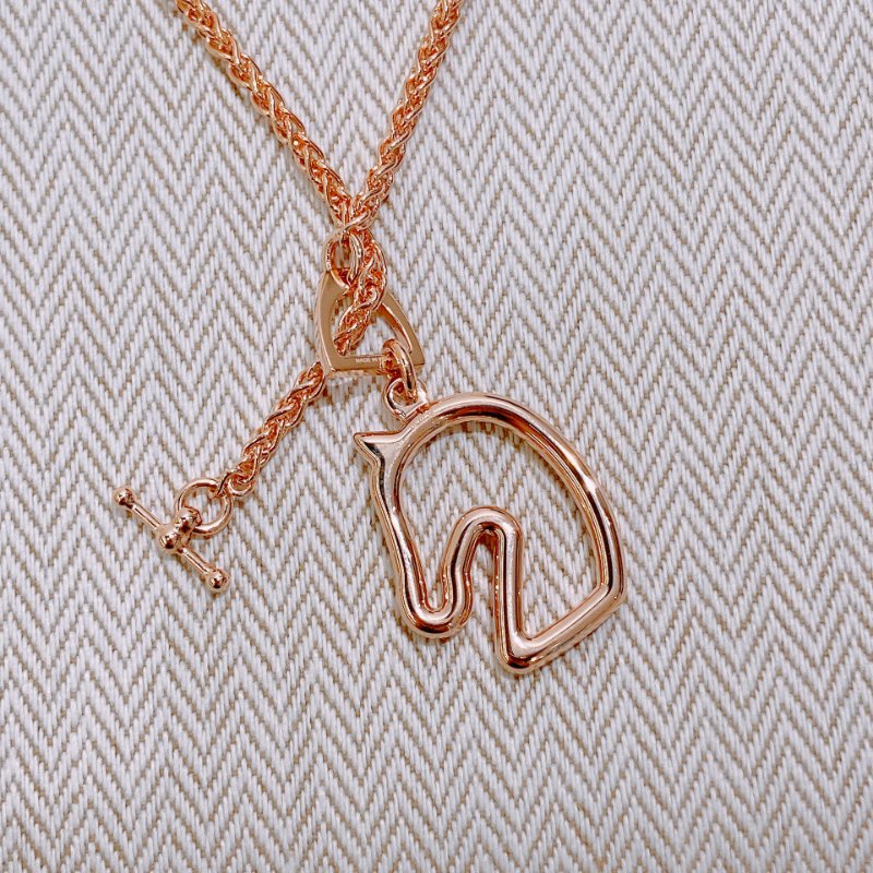 TW4736 Hermes 愛馬仕新款小馬項鍊 Tonnere Necklace-4