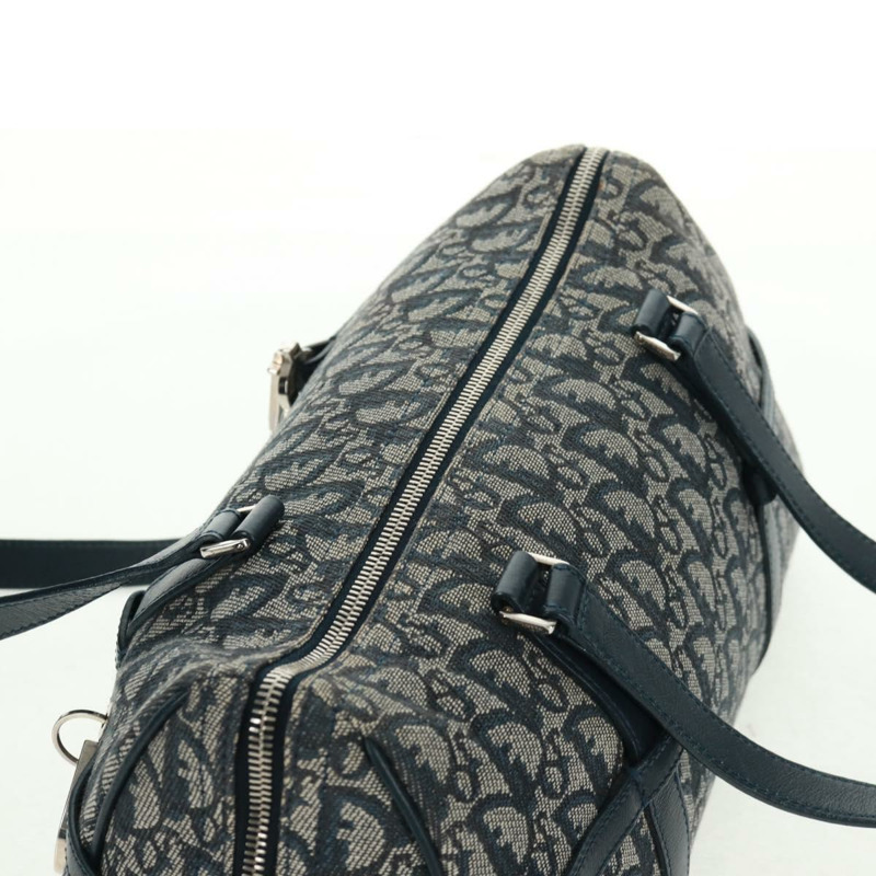 【日本直送】Christian Dior Trotter帆布手提包 海軍藍 銀色 正品 ki6384-5