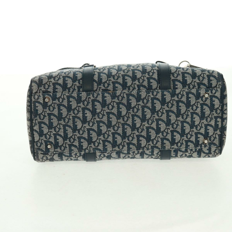 【日本直送】Christian Dior Trotter帆布手提包 海軍藍 銀色 正品 ki6384-8
