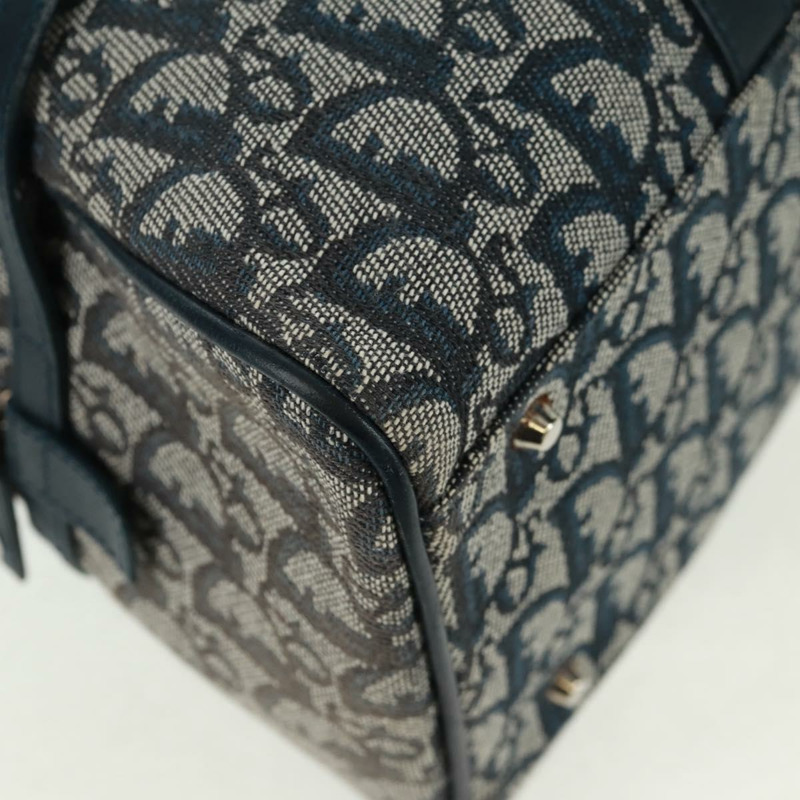 【日本直送】Christian Dior Trotter帆布手提包 海軍藍 銀色 正品 ki6384-9