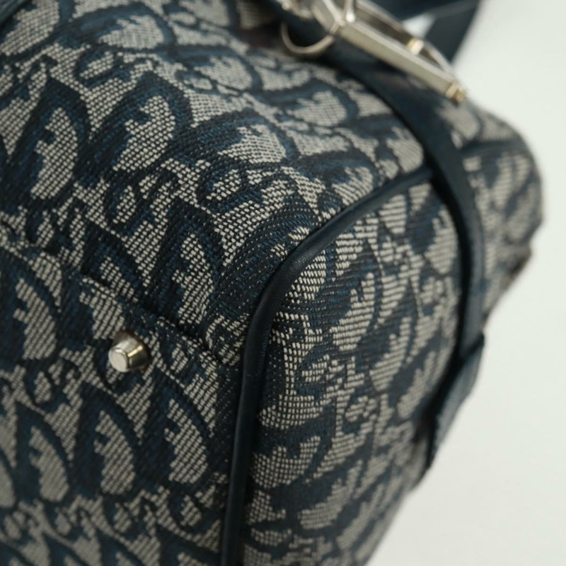 【日本直送】Christian Dior Trotter帆布手提包 海軍藍 銀色 正品 ki6384-10