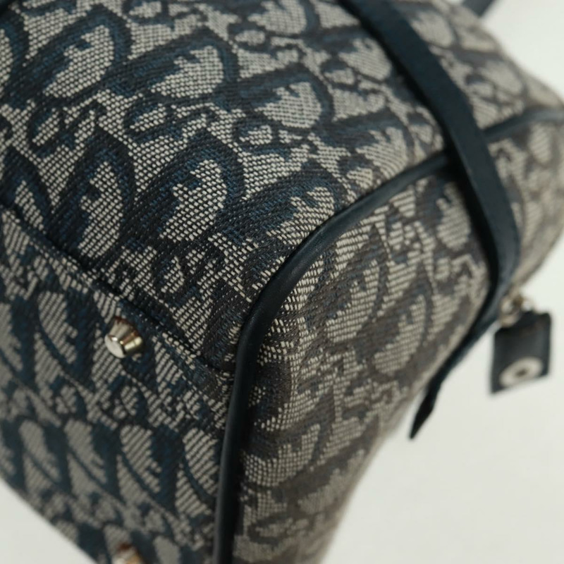 【日本直送】Christian Dior Trotter帆布手提包 海軍藍 銀色 正品 ki6384-12
