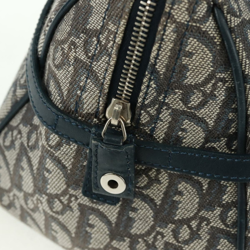 【日本直送】Christian Dior Trotter帆布手提包 海軍藍 銀色 正品 ki6384-15