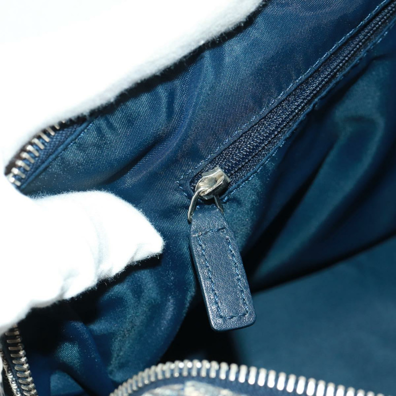 【日本直送】Christian Dior Trotter帆布手提包 海軍藍 銀色 正品 ki6384-20
