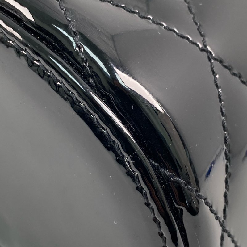 △ Saint Laurent 聖羅蘭 Black Patent Leather June Box Crossbody Bag 黑色漆皮斜背袋 - 267001390-9