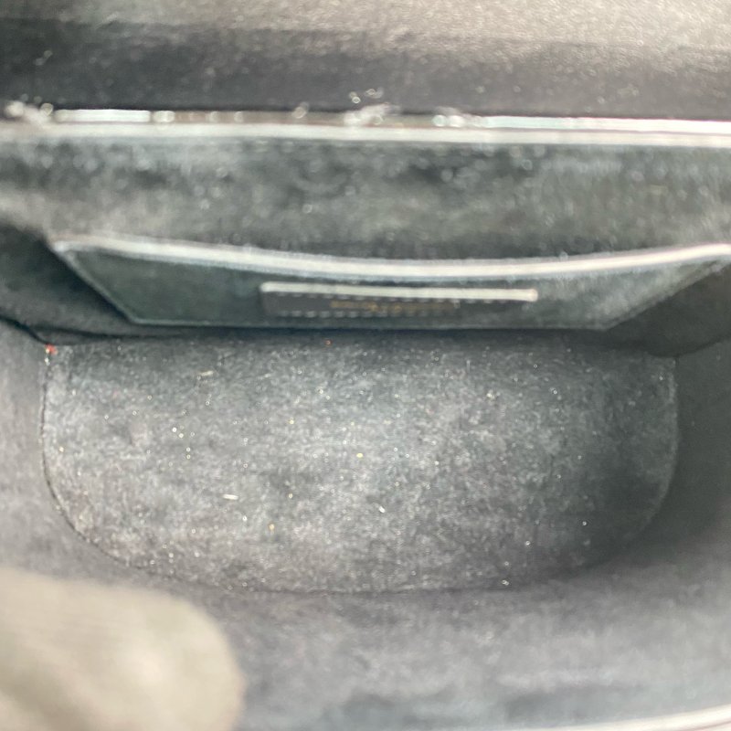 △ Saint Laurent 聖羅蘭 Black Patent Leather June Box Crossbody Bag 黑色漆皮斜背袋 - 267001390-15