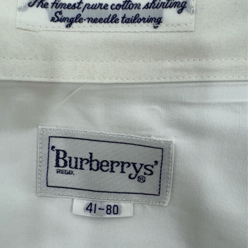 Burberry 白色襯衫👔 Vintage 二手 中古-10