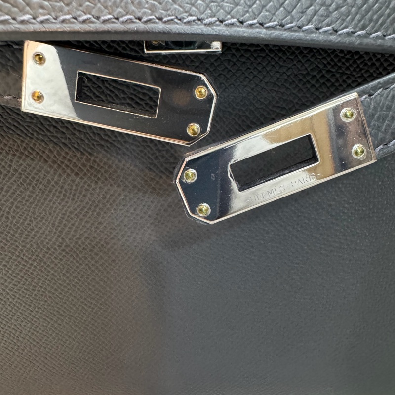 Kelly 25外縫鴛鴦釦石板灰-4