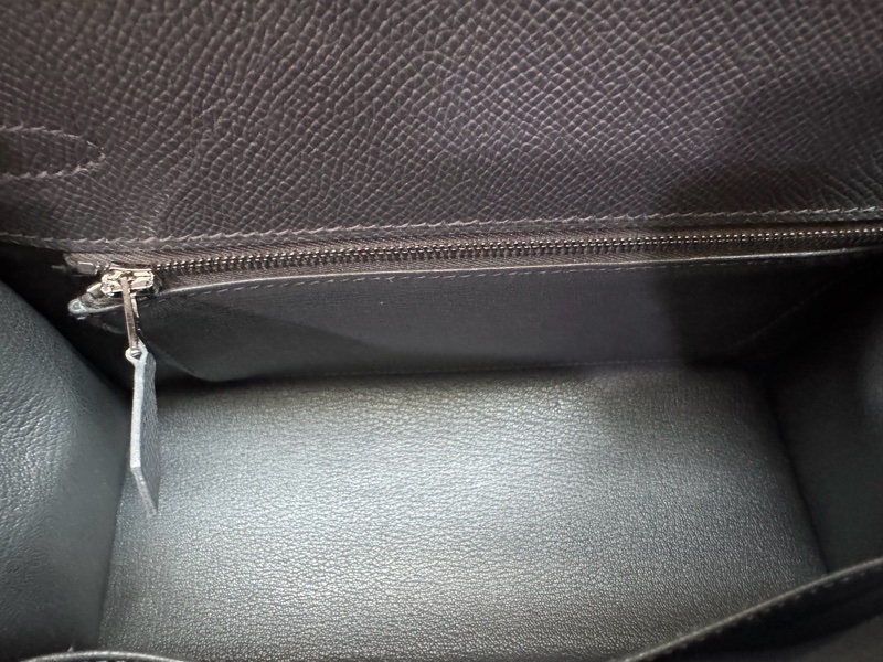 Kelly 25外縫鴛鴦釦石板灰-7