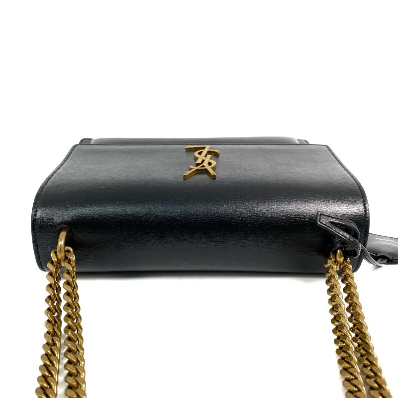△ Saint Laurent 聖羅蘭 Black Calfskin Sunset Medium Chain Shoulder Bag 黑色小牛皮鎖鏈肩背袋 - 267001328-6