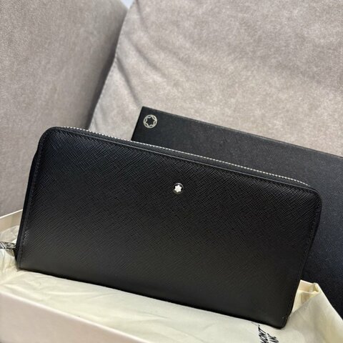 萬寶龍Montblanc 匠心系列 12卡式拉鍊長夾 黑