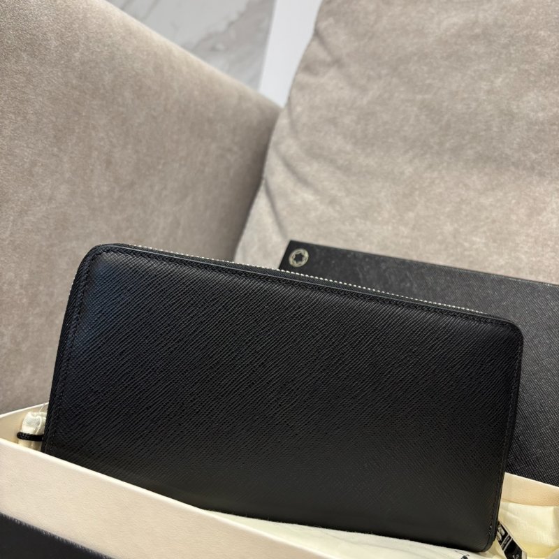 萬寶龍Montblanc 匠心系列 12卡式拉鍊長夾 黑-1