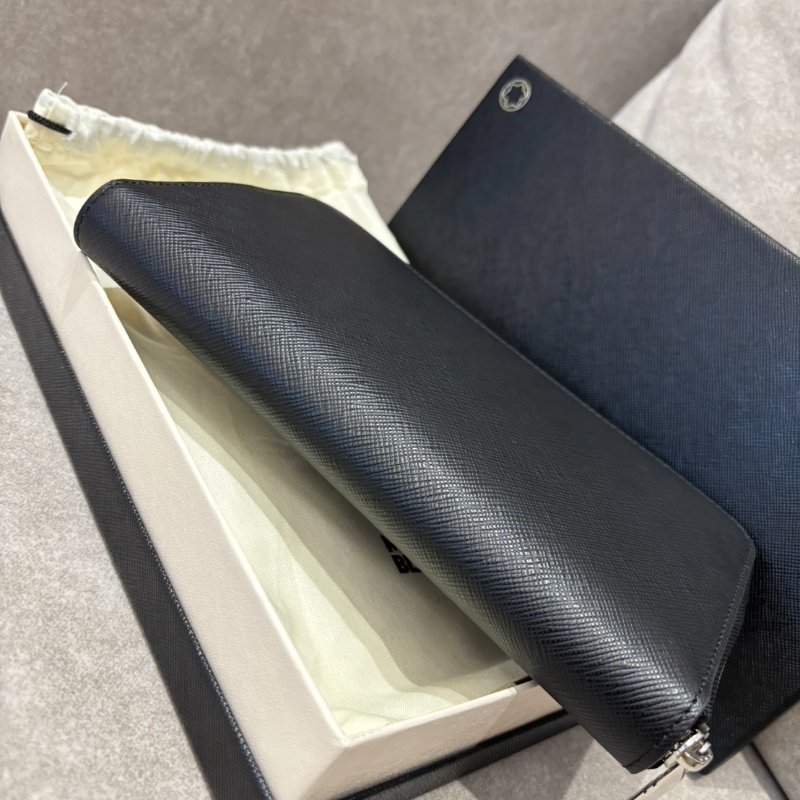萬寶龍Montblanc 匠心系列 12卡式拉鍊長夾 黑-2