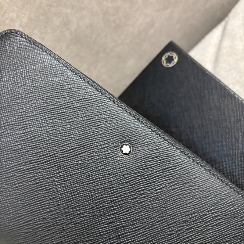 萬寶龍Montblanc 匠心系列 12卡式拉鍊長夾 黑-3