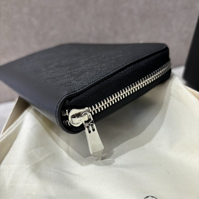 萬寶龍Montblanc 匠心系列 12卡式拉鍊長夾 黑-4
