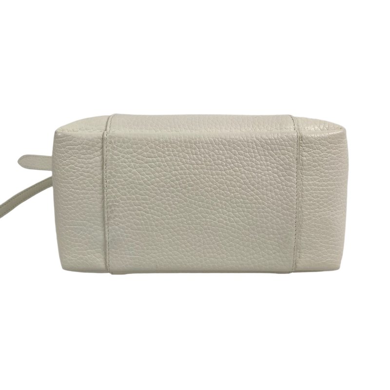 △ Dior 迪奧 White Calfskin Signature Bucket 2 Way Bag 白色小牛皮兩用水桶袋 - 267001191-7