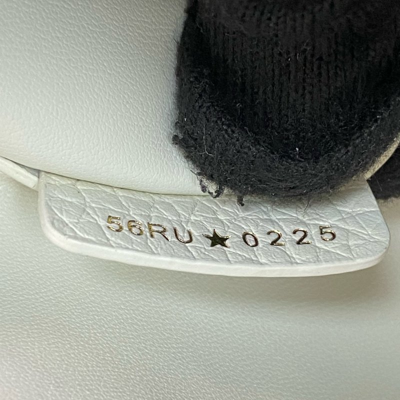 △ Dior 迪奧 White Calfskin Signature Bucket 2 Way Bag 白色小牛皮兩用水桶袋 - 267001191-18