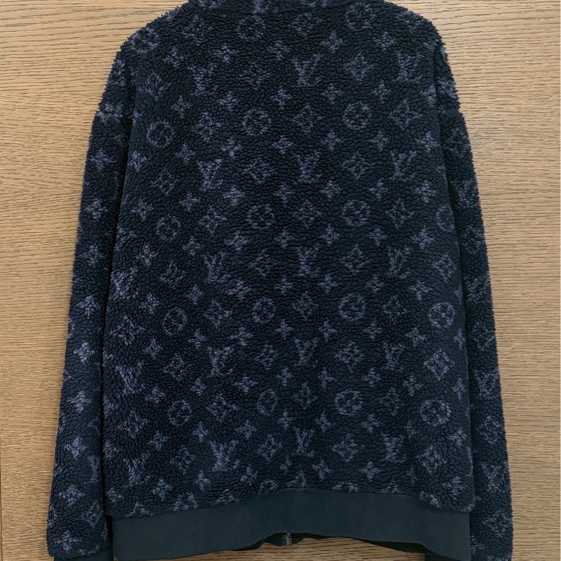 LV 深藍泰迪毛外套-1