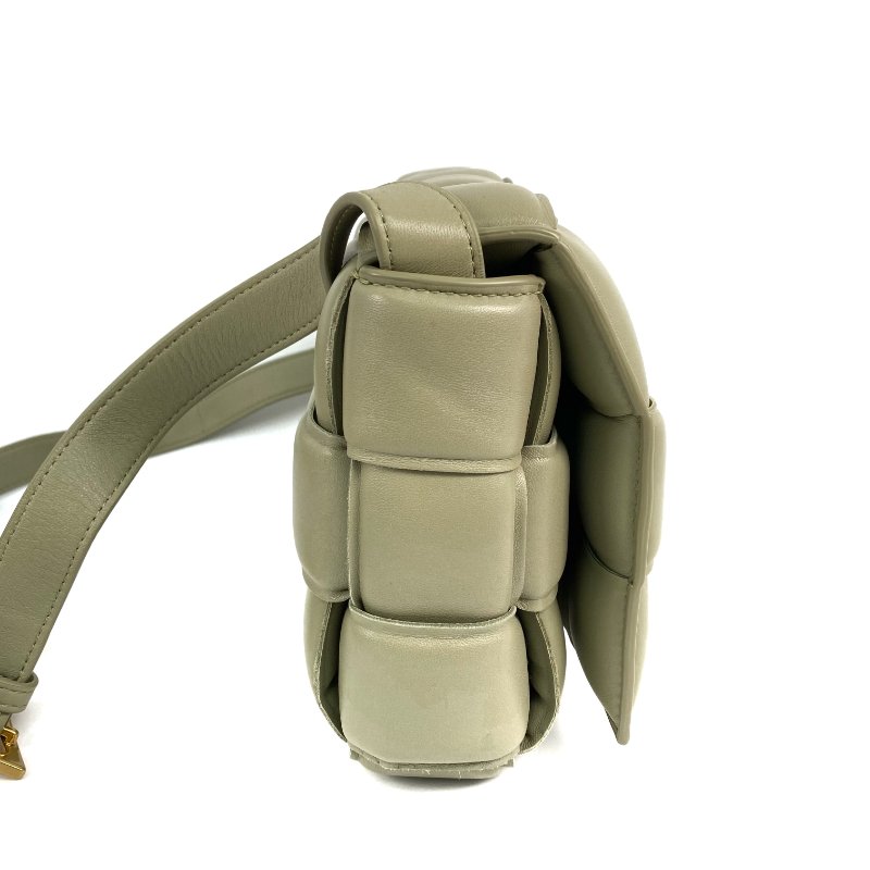 ☆ Bottega Veneta 寳緹嘉 Grey Green Sheepskin Padded Cassette Shoulder Bag 灰綠色羊皮肩背袋 - 267001331-4
