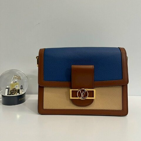 Louis Vuitton LV Dauphine 達芙妮 拼藍色斜背包