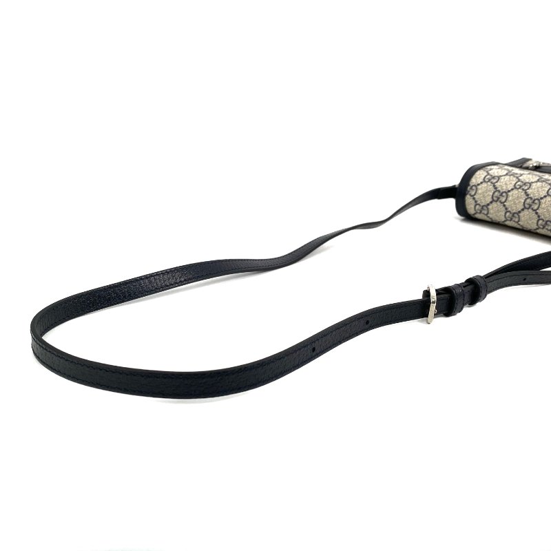 ☆Gucci古馳 Beige, Navy Coated Canvas GG Monogram Shoulder Bag 625615 米色, 深藍色塗層帆布 GG花紋肩背袋 625615 -267001483-7