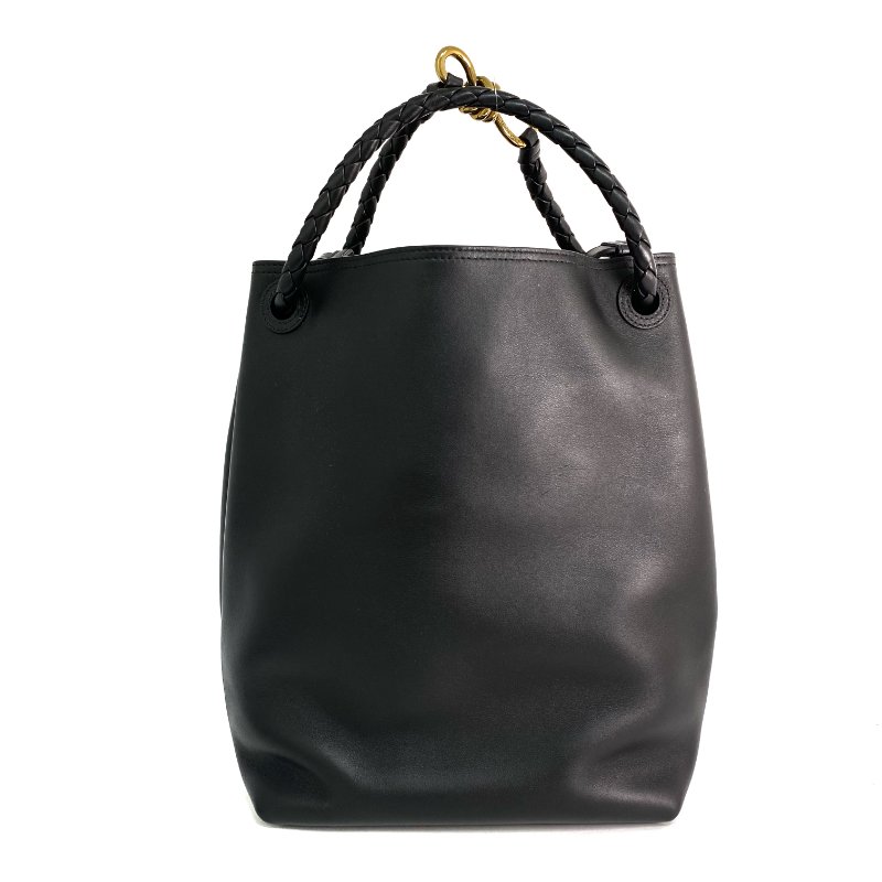△ Bottega Veneta 寶緹嘉 Andiamo Black Calfskin Bucket Bag 黑色小牛皮水桶袋 -267000150-1