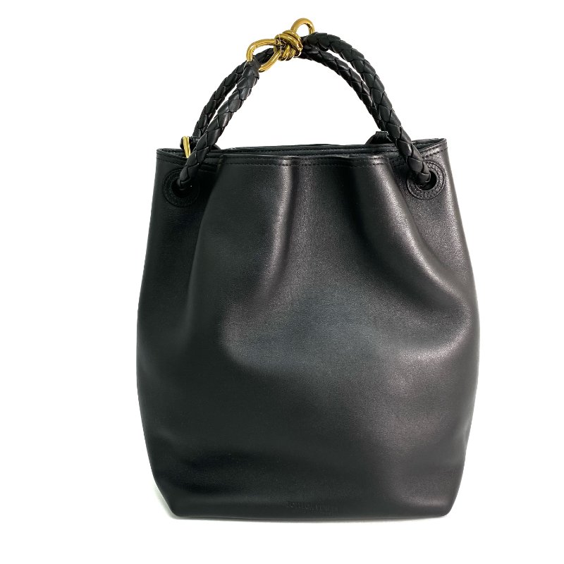 △ Bottega Veneta 寶緹嘉 Andiamo Black Calfskin Bucket Bag 黑色小牛皮水桶袋 -267000150-2