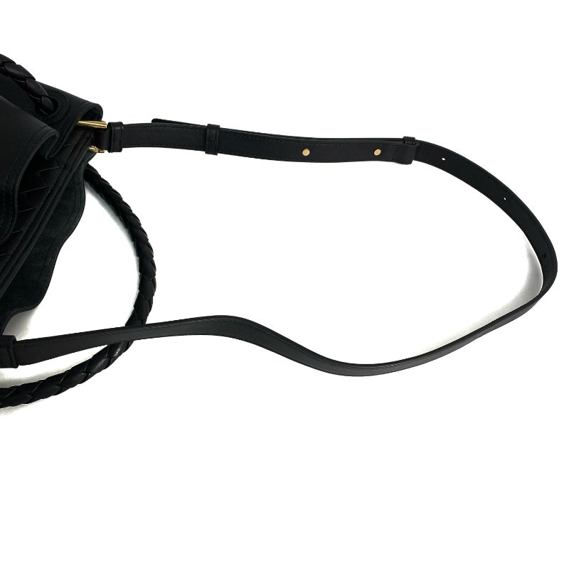 △ Bottega Veneta 寶緹嘉 Andiamo Black Calfskin Bucket Bag 黑色小牛皮水桶袋 -267000150-12