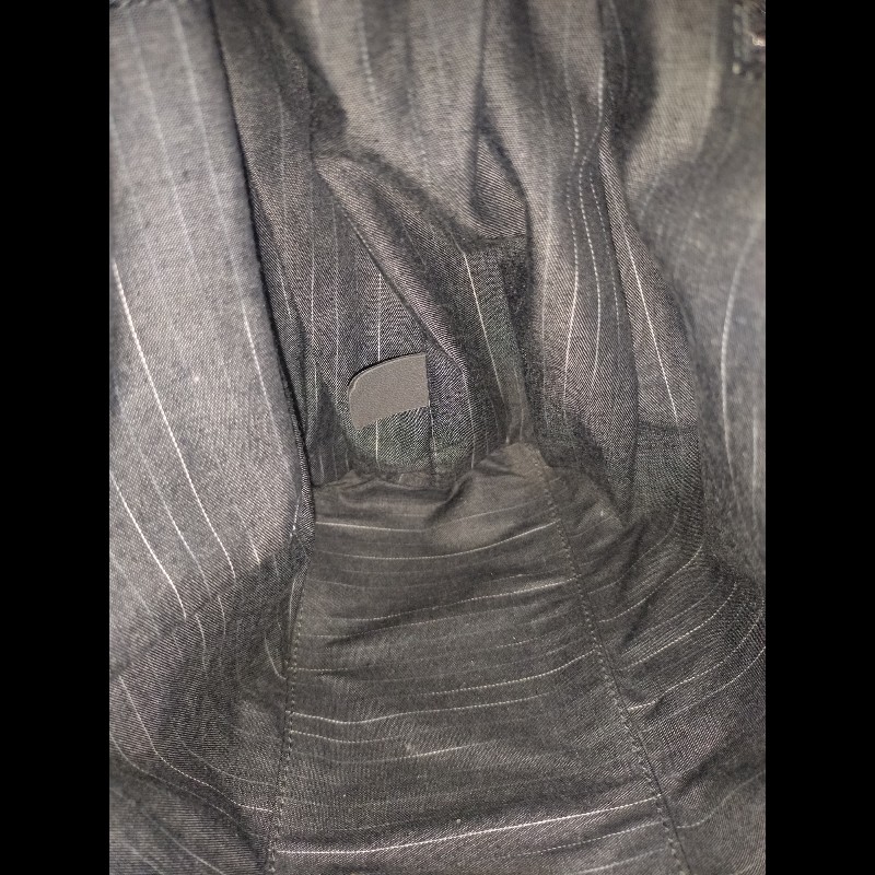 Chanel 銀鍊銀框邊紅皮大菱格梯形托特包-19