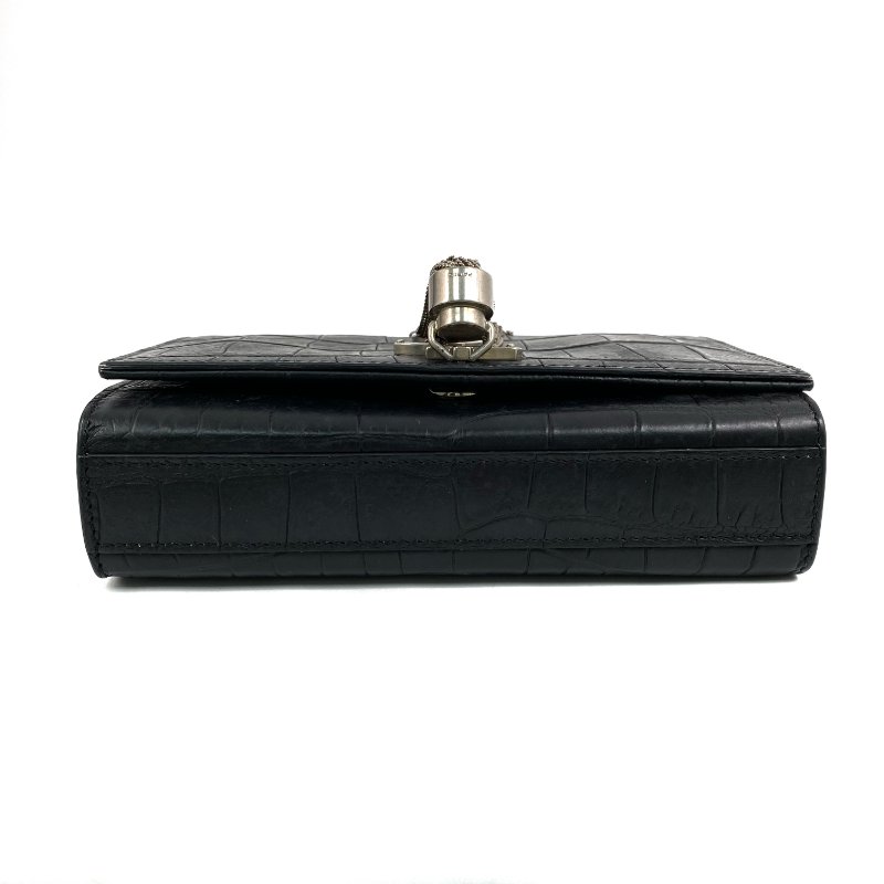 ☆ Saint Laurent 聖羅蘭 Black Calfskin Kate Tassel Chain Shoulder Bag 黑色小牛皮鏈條肩背袋 - 267001751-5