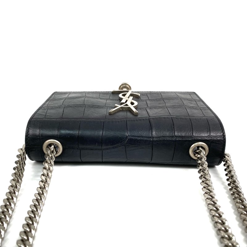 ☆ Saint Laurent 聖羅蘭 Black Calfskin Kate Tassel Chain Shoulder Bag 黑色小牛皮鏈條肩背袋 - 267001751-6