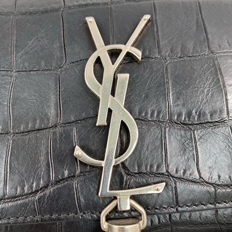 ☆ Saint Laurent 聖羅蘭 Black Calfskin Kate Tassel Chain Shoulder Bag 黑色小牛皮鏈條肩背袋 - 267001751-13