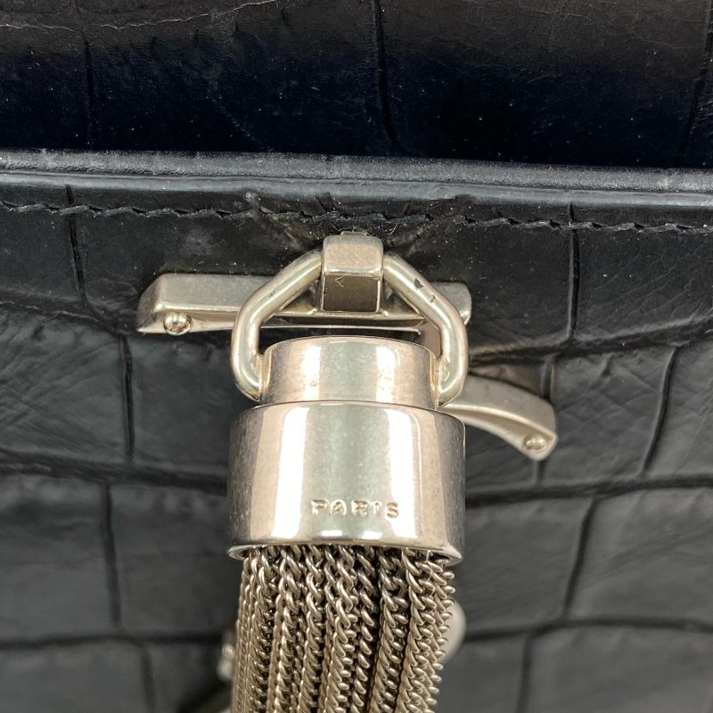 ☆ Saint Laurent 聖羅蘭 Black Calfskin Kate Tassel Chain Shoulder Bag 黑色小牛皮鏈條肩背袋 - 267001751-16