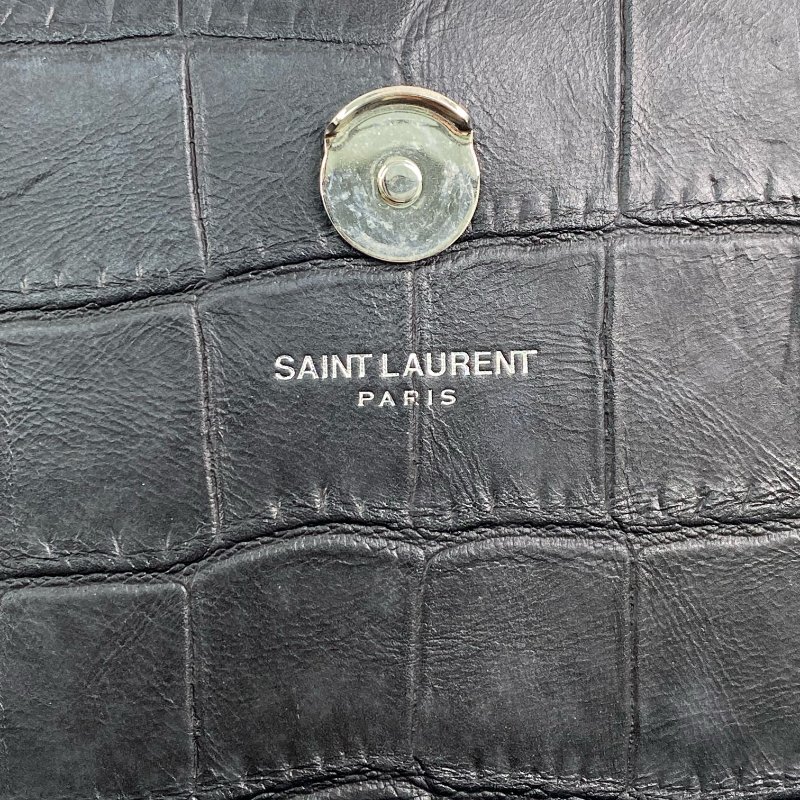 ☆ Saint Laurent 聖羅蘭 Black Calfskin Kate Tassel Chain Shoulder Bag 黑色小牛皮鏈條肩背袋 - 267001751-18